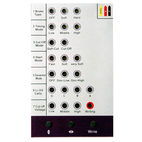 Brushless ESC Programming Card