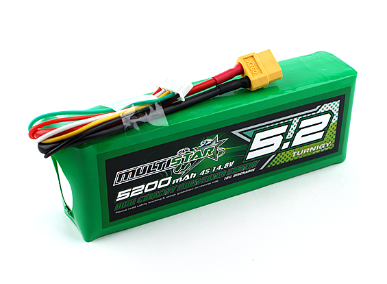 Multistar 4S 5200mAh Multistar High Capacity 4S 5200mAh Multi-Rotor Lipo Pack in India