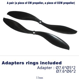 9047 CW, CCW Carbon Fibre propellers(DJI) for Quadcopters