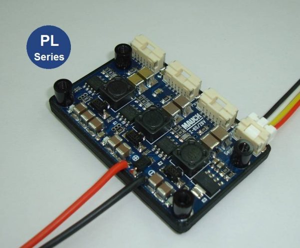 2-6S203x206-1 Mauch 017: PL 4-6S BEC 2x5.35V 1x12.0V with CFK enclosure in India