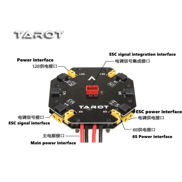61NgVj8BJML TAROT TL2996 High Current Distribution Board Power Distribution Management Module 12S 480A for DIY 4-axis / 6-axis Drone Kit in India