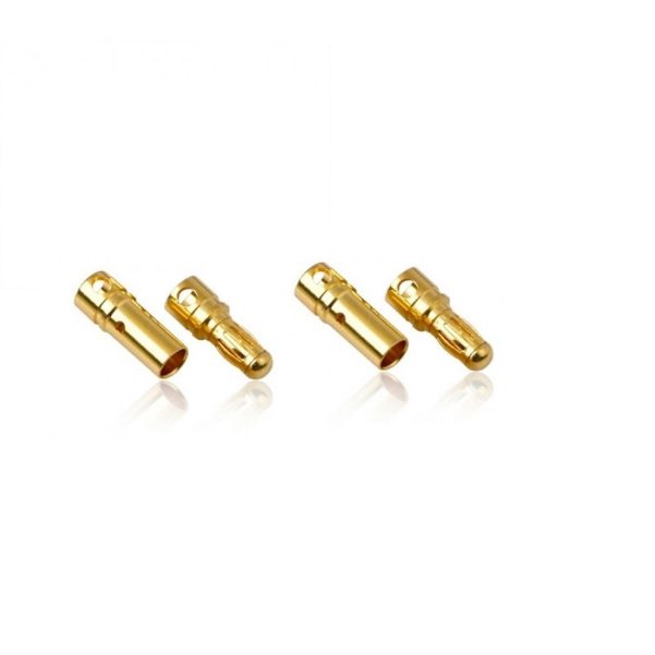 PolyMax Bullet 3.5mm Gold Male/Female Connectors 10 PAIRS (20PC)