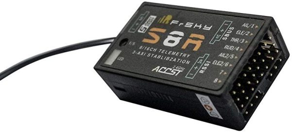 FrSky S8R receiver with 3-axis stabilization 8/16 channel and telemetry in India
