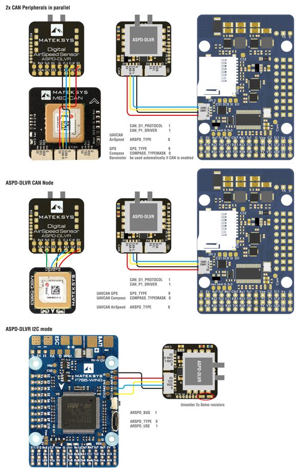 H743-WING-3_CAN Matek Digital Air speed Sensor ASPD-DLVR In India