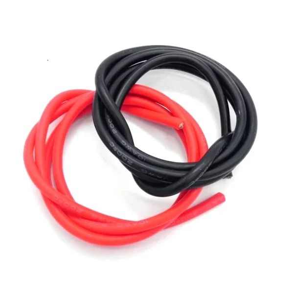 High Quality Ultra Flexible 10AWG Silicone Wire 1m (Red) In India